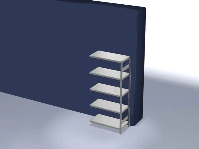 magazijnstelling,aanbouwveld,HxBxD 2000x1010x535mm,vakl. 140kg