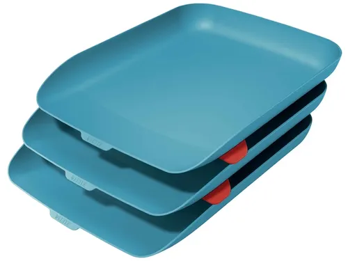 Brievenbak Leitz Cosy A4 3 stuks blauw