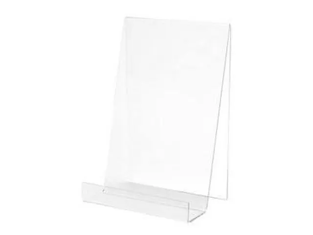 boekensteun, ft. A4, diepte 35mm PMMA Transparant