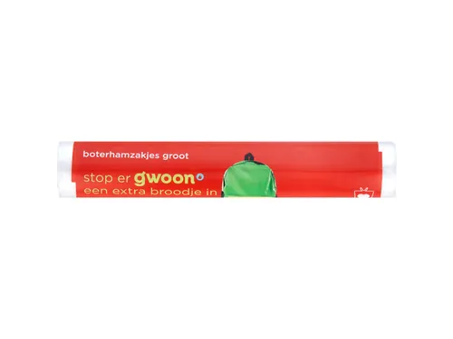 G'woon Boterhamzakjes Groot 80 stuks