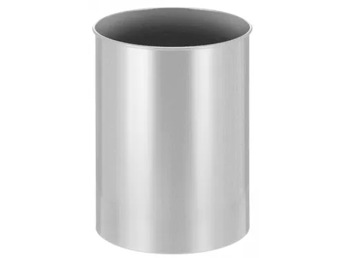 Ronde papierbak 30 liter Zilver