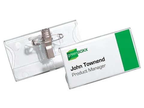 Badge Durable 8121 Met Combiklem 40X75Mm