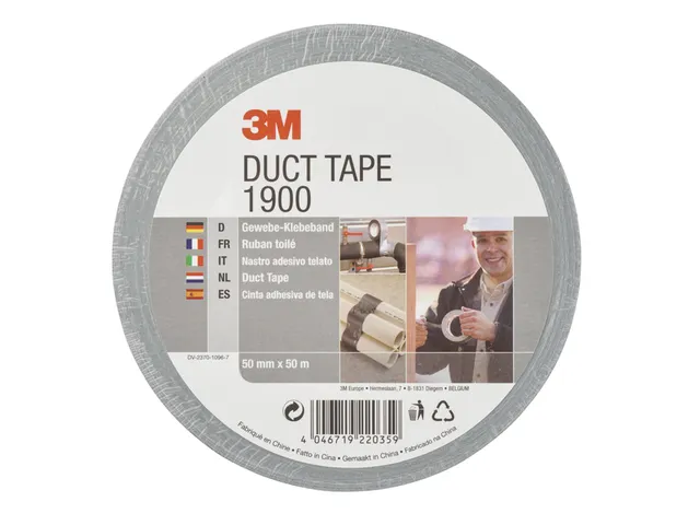 Duct tape 3M 1900 50mmx50m zilver