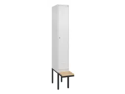 locker met bank,HxBxD 2120x300x815mm,1vak,vak B 300mm,cil.-slot