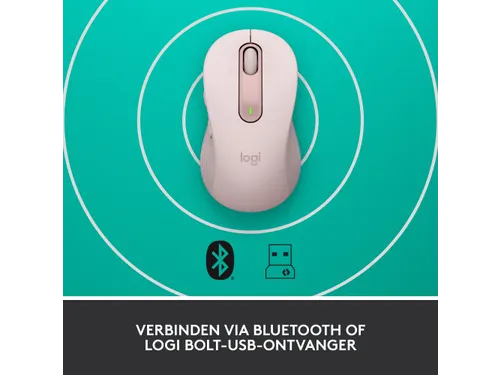 Logitech Signature M650 Muis Maat L Roze