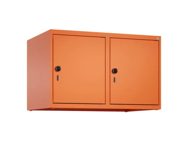 opzetkast,v. locker,2vak.,vak B 400mm,HxBxD 500x800x500mm,draaigrendel