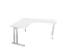 bureau in vrije vorm,HxBxD 740x1600x1600mm,vrije vorm,Bl-wit