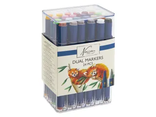 Alcoholmarker Nassau Arts duopunt 24 stuks assorti - 2