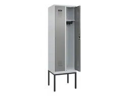 locker,HxBxD 2120x600x500mm,2vak,vak B 300mm,cil.-slot,voetonderstel