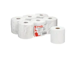 Poetsrol WypAll L10 1-laags 19,5cmx304m 800vel wit 7256