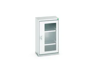 vitrinekast,HxBxD 900x525x350mm,2xStalen bodem,romp RAL7035 - 1