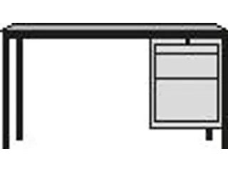 Werkplaatsbureau 1700x800x720mm 3laden Rechts Ral7035 Front Ral6011 - 3