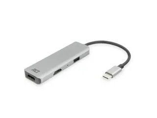 Adapter ACT USB-C 4K multiport voor 2 HDMI monitoren - 11