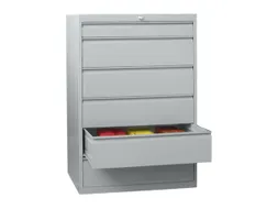 ladekast HxBxD 1200x715x600mm 6laden slot RAL7035 front RAL5010