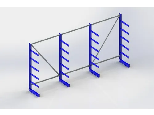 Draagarmstelling 2000x4050x630mm 6gelijk Lange Armen Incl. Poot