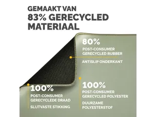 Muismat Fellowes Breyta XL saliegroen 21x28cm - 12