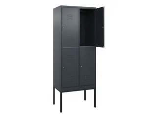 dubbeldekse locker,HxBxD 2120x800x500mm,2x2vak.,vak B 400mm - 2