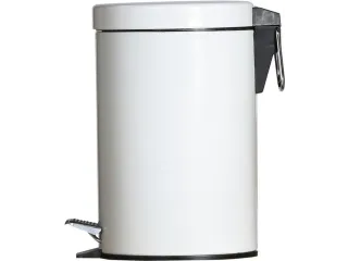 pedaalemmer,3l,HxØ 270x167mm,binnenbak kunststof,romp metaal wit - 2