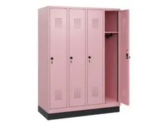 schoollocker,HxBxD 1630x1200x500mm,4vak,vak B 300mm,draaigrendel