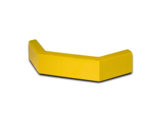 Aanrijdbescherming Hoekplank H 100Mm Beenlengte 350Mm Geel Gecoat - 1