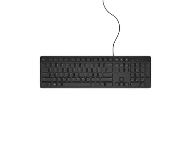 Clavier filaire USB DELL KB216 QWERTY UK noir