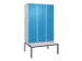 locker voor scheiding van kleding,HxBxD 2120x1200x815mm,3vak