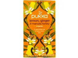 Thee Pukka lemon ginger & manuka honey 20 zakjes