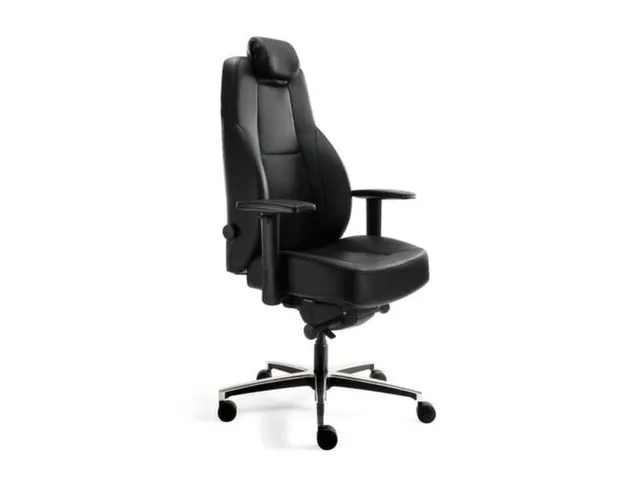 24-Uurs-Bureaustoel Synchroonmechaniek M. Armleuningen M. Hoofdsteun