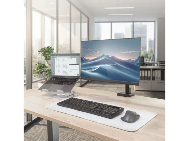 Laptopstandaard ACT 360 draaibaar met ventilator