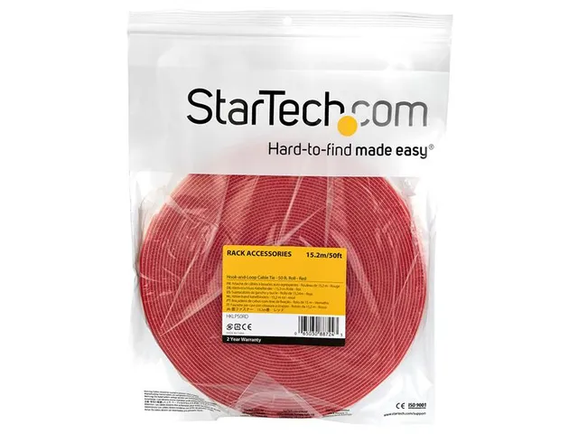 Verstelbare kabelbinders 15.2 Meter Rood