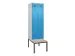 armoire vestiaire avec banc noir et blanc,HxlxP 2120x600x815mm