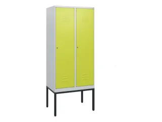 locker,HxBxD 1950x800x500mm,2vak,vak B 400mm,cil.-slot,voetonderstel - 1