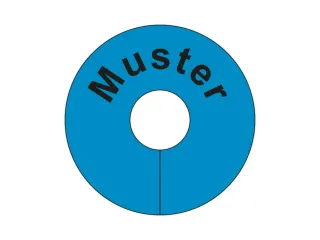 signaalring,v. gaasbox,"Patroon",v. opsteken,PVC,blauw - 1