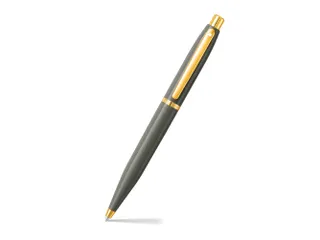 Balpen SHEAFFER VFM 9427 Glossy Light Gray met PVD Gold-Tone Trim - 1
