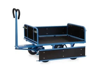 Handtrekwagen 6453P 450kg 1140x740mm hout polyurethaan wielen - 2