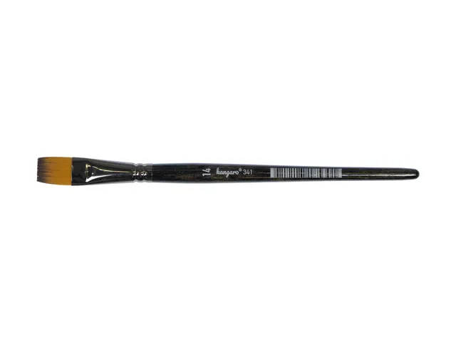 Penseel Kangaro Serie 341 plat Nr. 14 synthetisch doos 6 stuks
