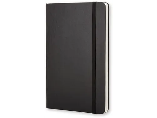 Notitieboek Moleskine large 130x210mm blanco hard cover zwart
