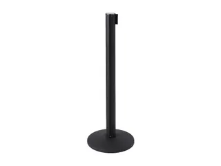Afzetpaal Flexi Zwart met 2.7 meter trekband Zwart - 2