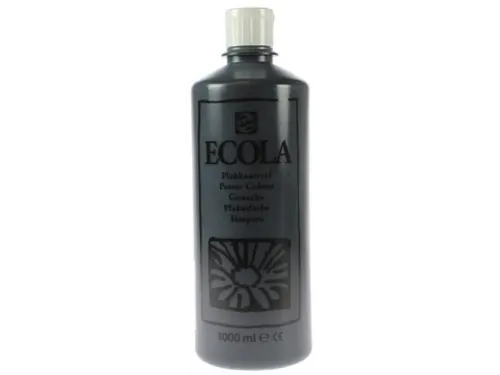 Plakkaatverf Ecola Flacon van 1000 ml Zwart