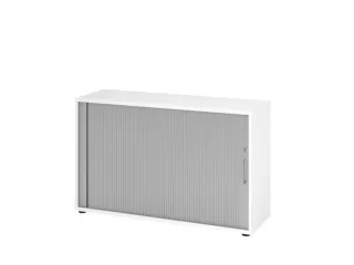 jaloeziedeurkast,HxBxD 748x1200x400mm,1xhouten vloer,2 OH,romp wit - 1