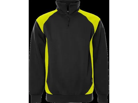 Fristads 7048 GSM sweater, zwart/geel, maat XL, per stuk