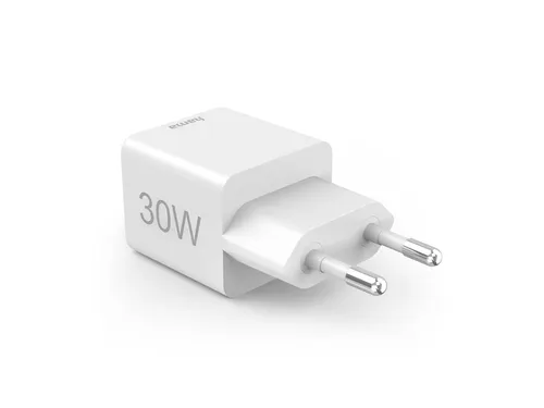 Oplader Hama USB-C/USB-A Mini PD 30W wit