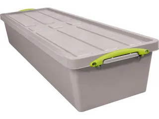 Recycled opbergdoos 23 Liter grijs Staplebaar - 1