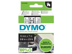 Labeltape Dymo 40913 D1 S720680 9mmx7m zwart op wit