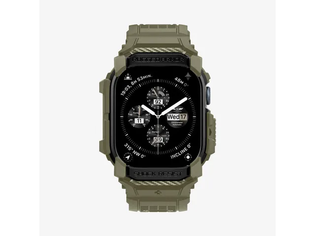 Spigen Rugged Armor Pro Opbergtas Khaki Apple Watch 10 46mm