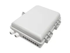 Buiten FTTH-box voor 16 kabels en 16x LC/DX of 16x SC/SX