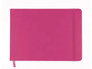 Schetsboek Kangaro A5 landscape hot pink PU HC 80 vel 140gr roomwit me - 5