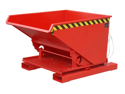 3-zijdig Kantelende Kiepbak 0.60m³ Rood 890x1010x1260mm