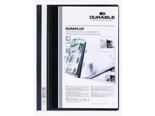 Snelhechtmap Durable Duraplus A4+ zwart - 1