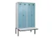 locker met bank,voor scheiding van kleding,HxBxD 2120x1200x815mm,4vak